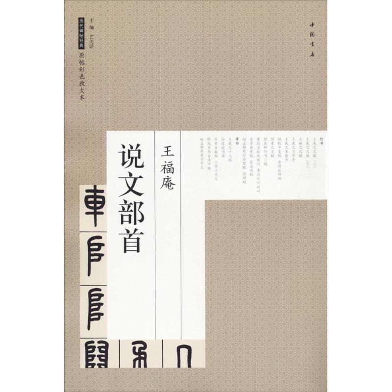 【正版书】 王福庵 说文部首 历代碑帖经典原帖彩色放大本 艺美联 编 中国书店