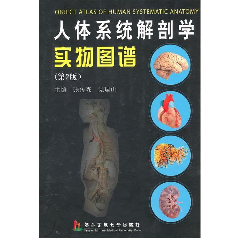 【正版书】 人体系统解剖学实物图谱 张传森 上海第二军医大学出版社新