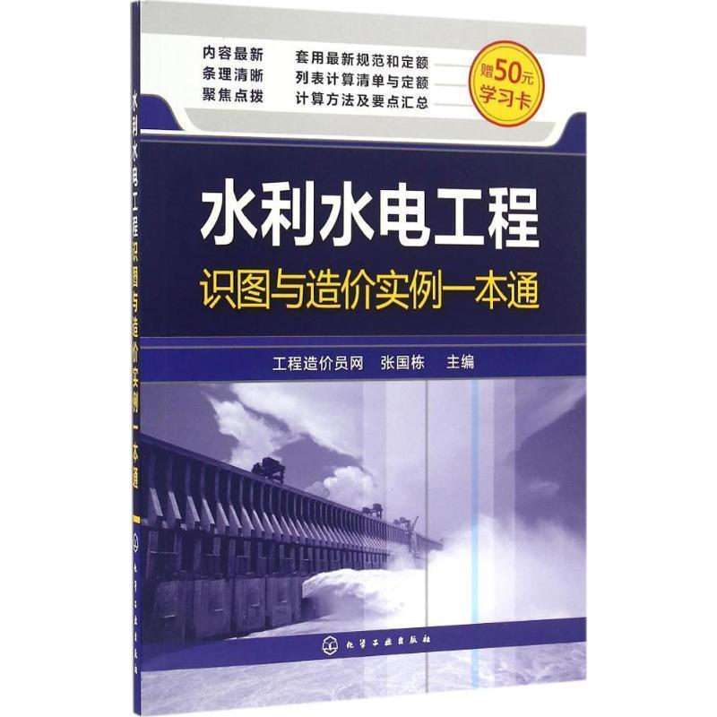 【正版书】 水利水电工程识图与造价实例一本通 张国栋 化学工业出版社