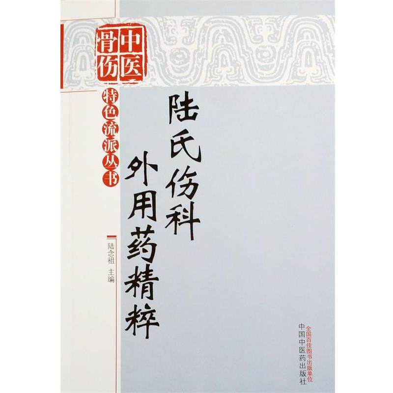【正版书】 陆氏伤科外用药精萃 陆念祖 中国中医药出版社