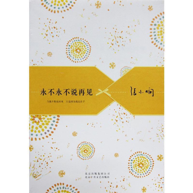 【正版书】 永不永不说再见 张小娴 北京十月文艺出版社