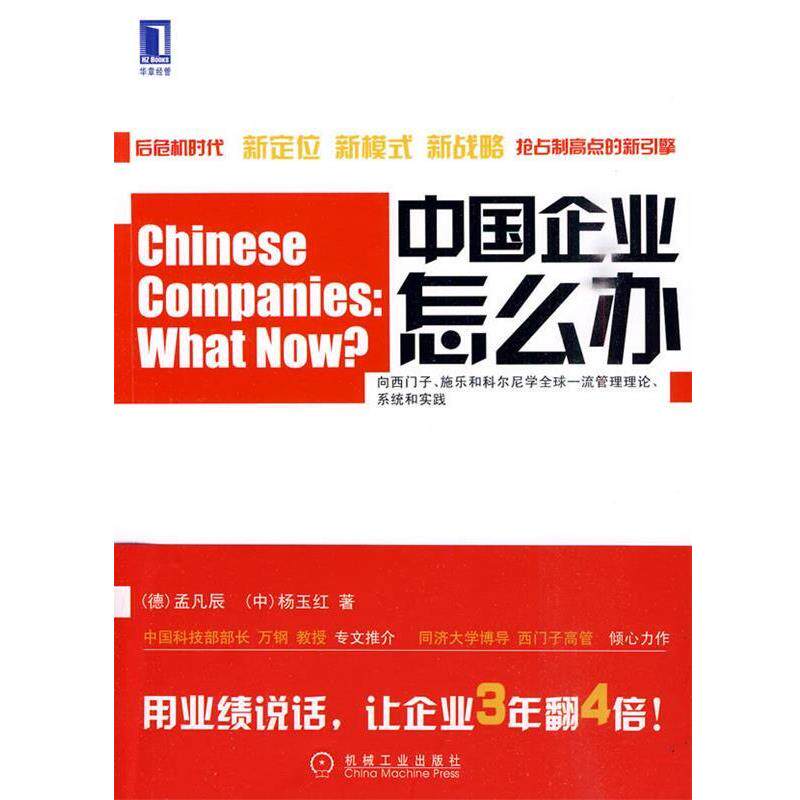 【正版书】 中国企业怎么办 目标、标杆对比和创新战略 (德)孟凡辰,(中)杨玉红 著 机械工业出版社