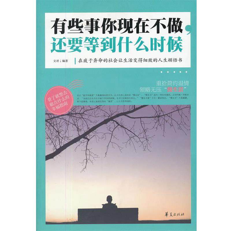 【正版书】 有些事你现在不做,还要等到什么时候 文君 华夏出版社