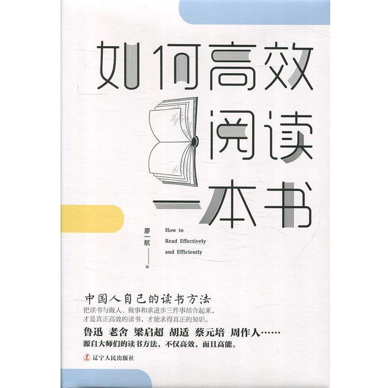 【正版书】 如何高效阅读一本书:中国人自己的读书方法 廖一航 著 辽宁人民出版社