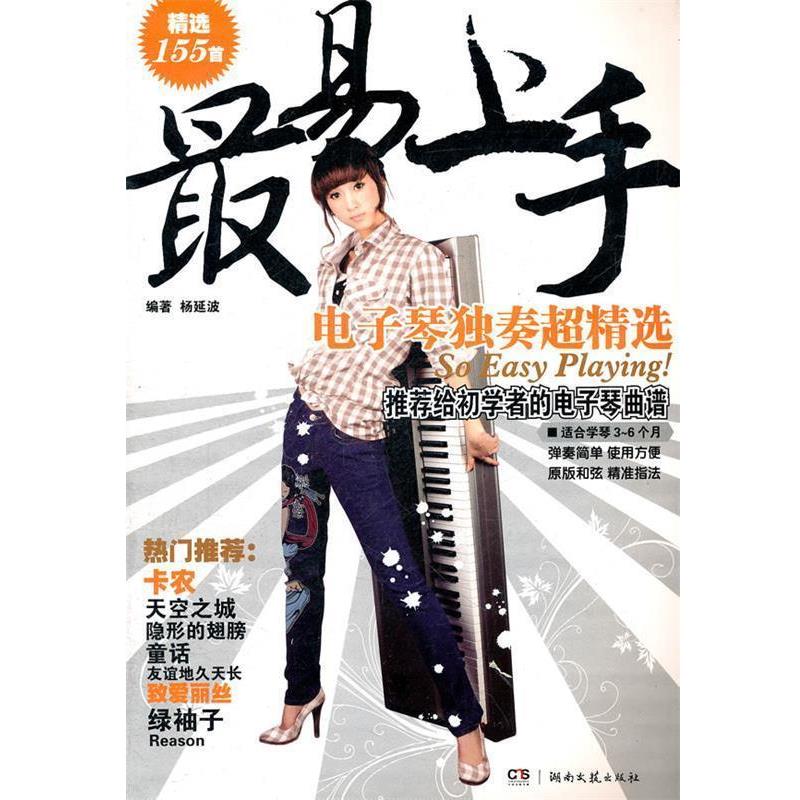 【正版书】 易上手电子琴独奏超精选 杨延波　编著 湖南文艺出版社