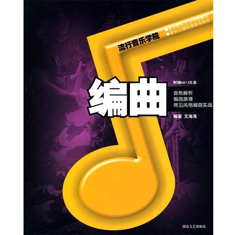 【正版书】 流行音乐学院系列·编曲 文海良 编著 湖南文艺出版社
