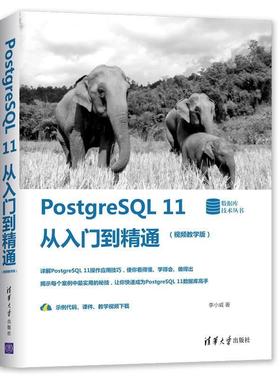 【正版书】 PostgreSQL 11从入门到精通 数据库技术丛书 李小威 著 清华大学出版社