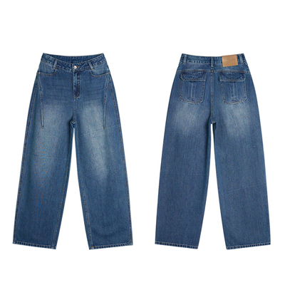 阔腿牛仔裤女秋冬2025新