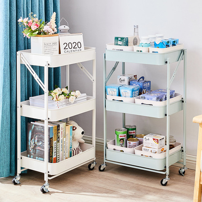 置物架落地多层收纳架子小推车