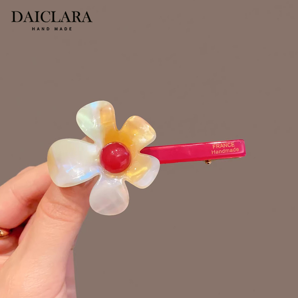 高级感彩色醋酸花朵发夹2026新款侧边夹前额刘海夹子头饰碎发卡,饰品/流行首饰/时尚饰品新,发饰,淘宝优惠券,粉丝福利购,淘宝优惠卷