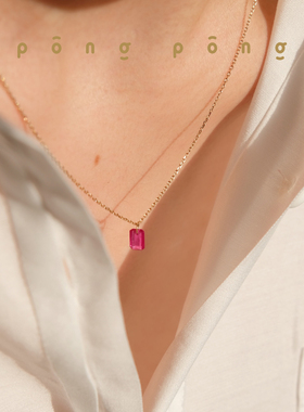 pongpong怦怦跳天然小众设计项链