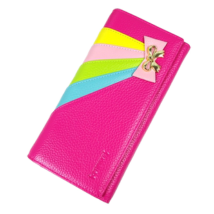 女士长钱包女款短款新款时尚简约多功能手拿包真皮夹小巧钱包卡包