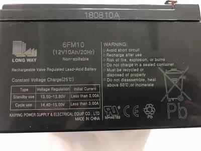 LONGWAY 龙威电瓶6FM10(12V10Ah/20Hr)音响专用儿童电动汽车电瓶