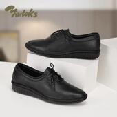 雅乐士复古牛津鞋 通勤鞋 气质平跟单鞋 Yarloks 女妈妈鞋 2422405
