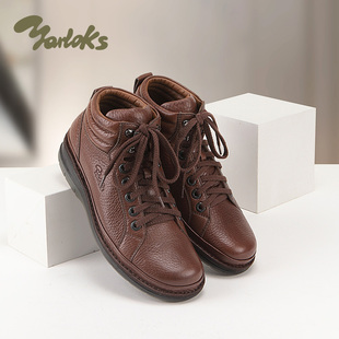 Yarloks/雅乐士男士高帮休闲商务皮鞋单靴春秋款百搭男鞋 2318501