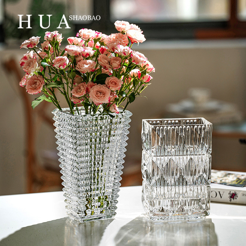 简约北欧创意轻奢透明花瓶