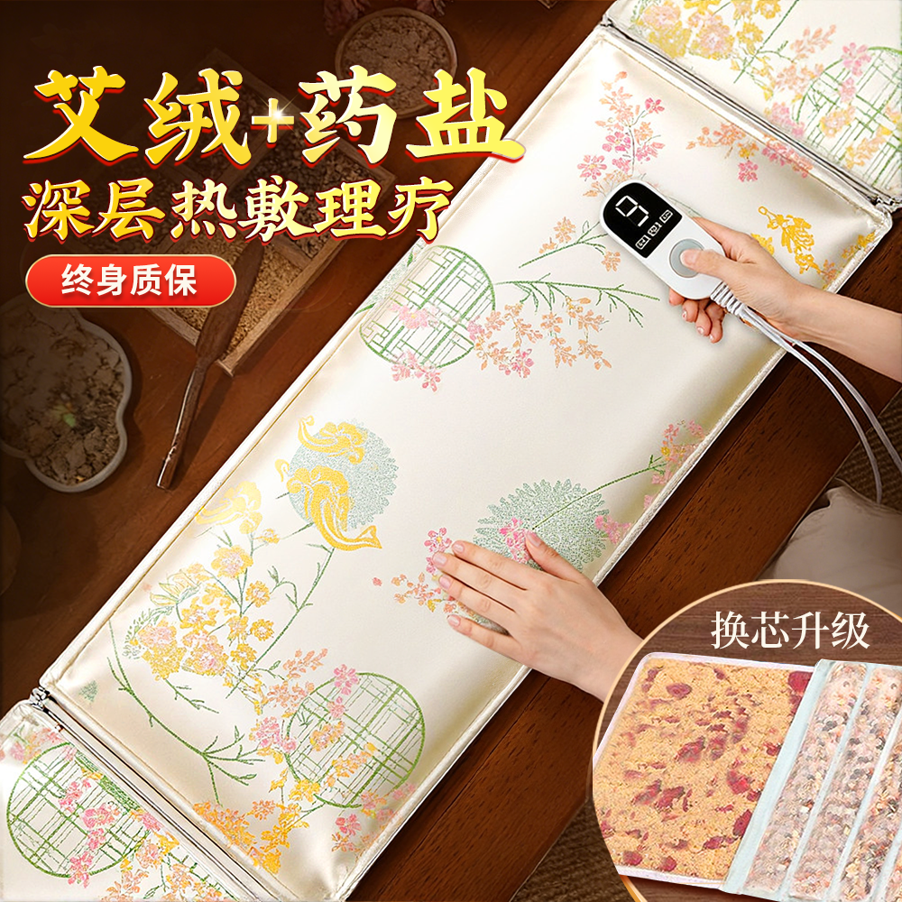 电加热盐袋海盐热敷包电热理疗袋子艾草艾灸暖宫腰部腹部肚子粗盐