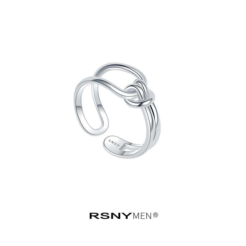 【宋亚轩/张真源同款】RSNY MEN绑带戒指小众设计感开口情侣对戒