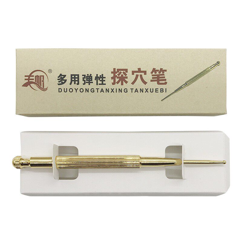 弹性耳穴探笔探针探穴笔棒有弹簧弹性掀针耳贴按摩探测器耳廓