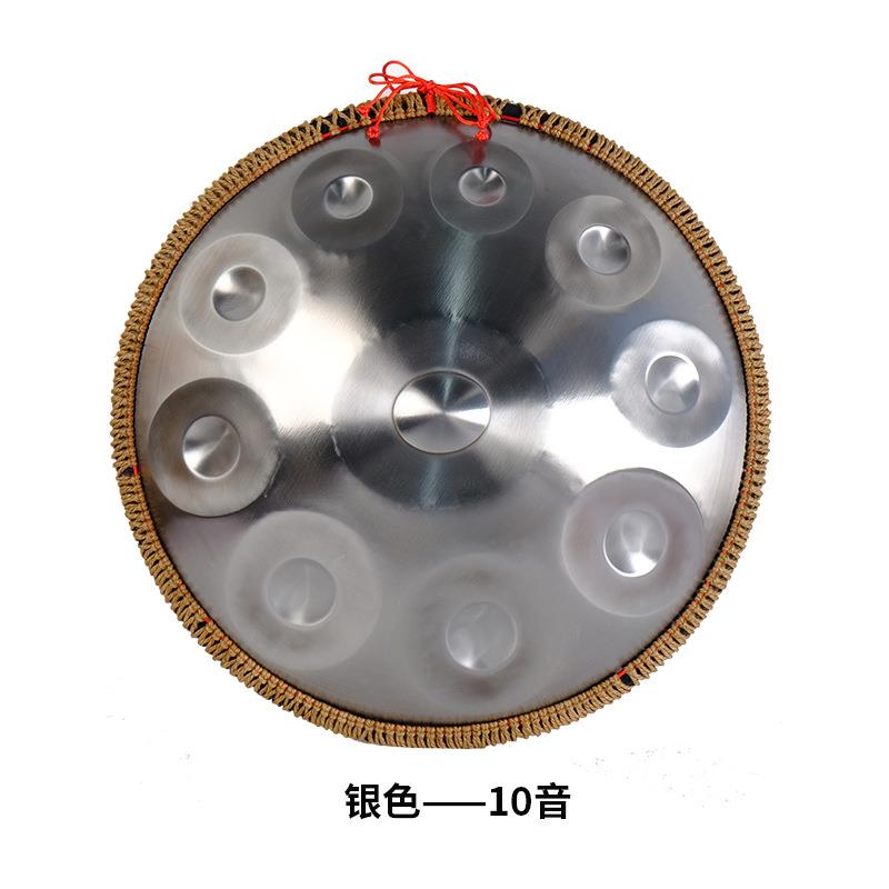 乐器手碟handpan10音银色手碟鼓手拍鼓飞碟鼓初学者乐器热销定制