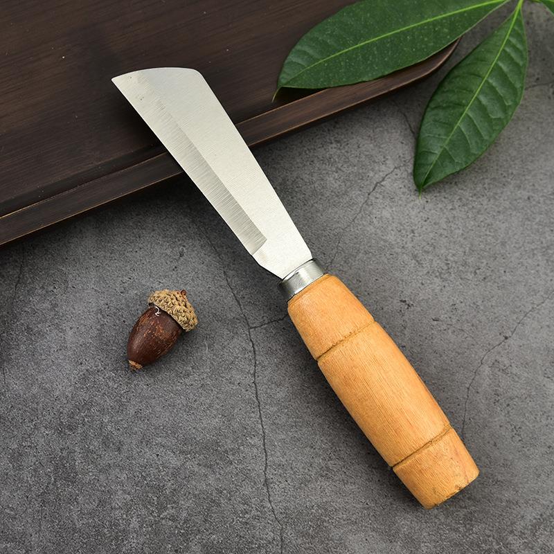 直销不锈钢小刀木柄水果刀瓜果刀嫁接刀芽接刀削皮刀槟榔刀