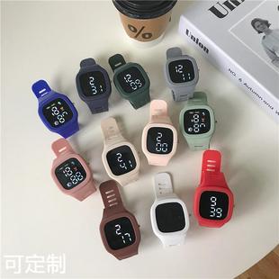 潮流方块手表男女ins风高颜值初高中学生 韩版简约小众方形电子表