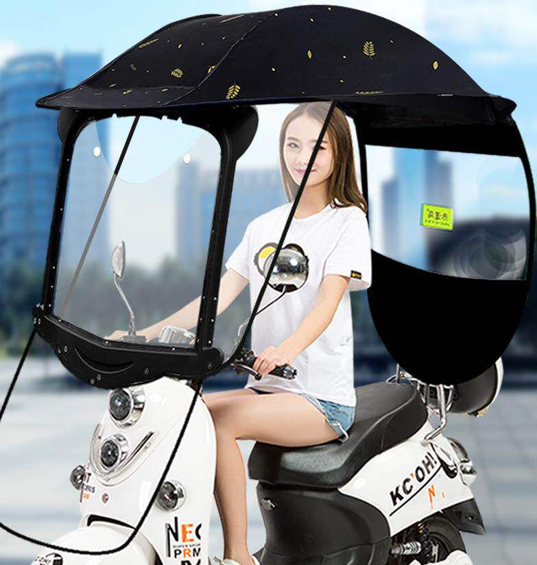 电动车雨棚瓶遮阳伞加强