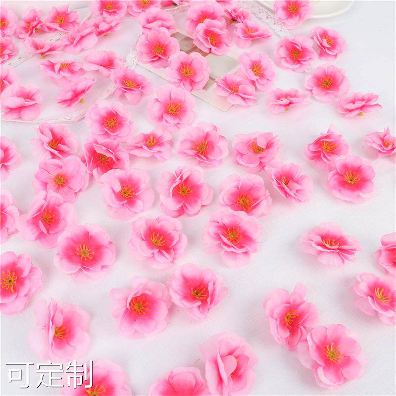 仿真桃花朵瓣玫瑰装饰假