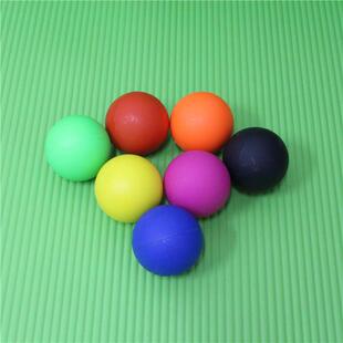 硅胶筋膜球橡胶实心筋膜球按摩球肌肉放松球曲棍球标准尺寸