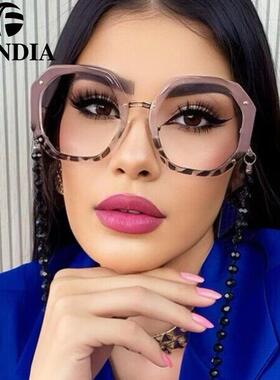 95243 框架眼镜时尚方框防眼镜文艺欧美潮流平光镜源头货