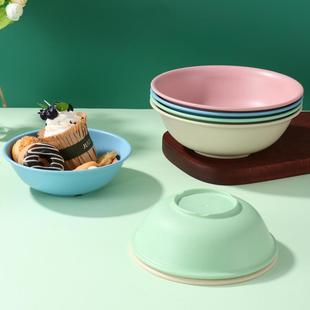 新品创意小麦秸秆反口碗家用大容量米饭汤碗商用早餐碗粥碗馄定制