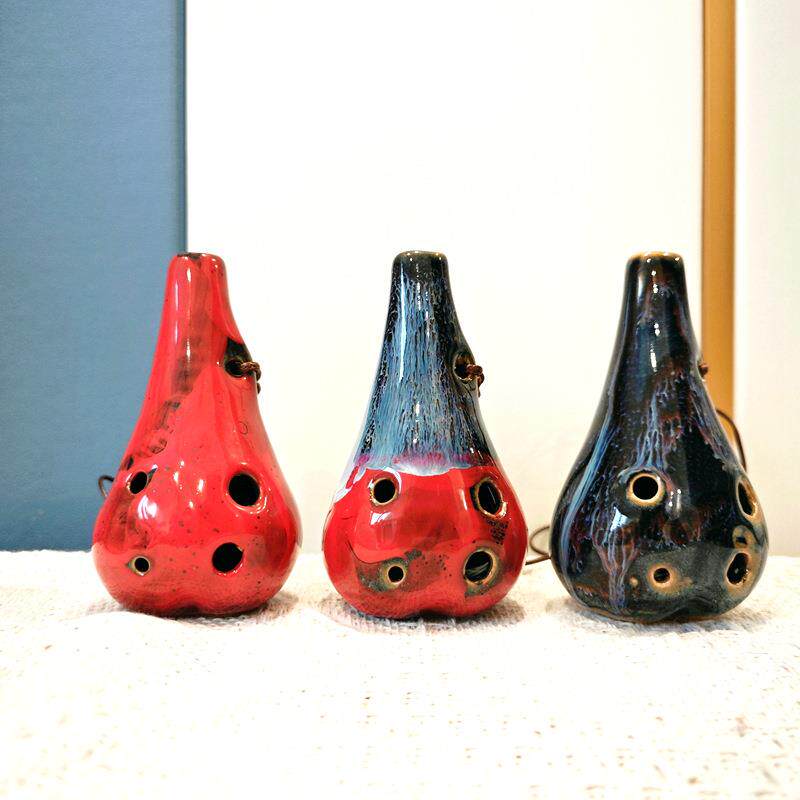 六孔陶笛 窑变陶笛6孔陶瓷初学 夜市小商品景区纪念品工艺品