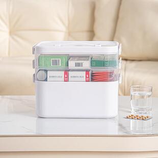 药箱家用大容量超大号分类收纳盒分格家庭装多层医疗箱透明便定制