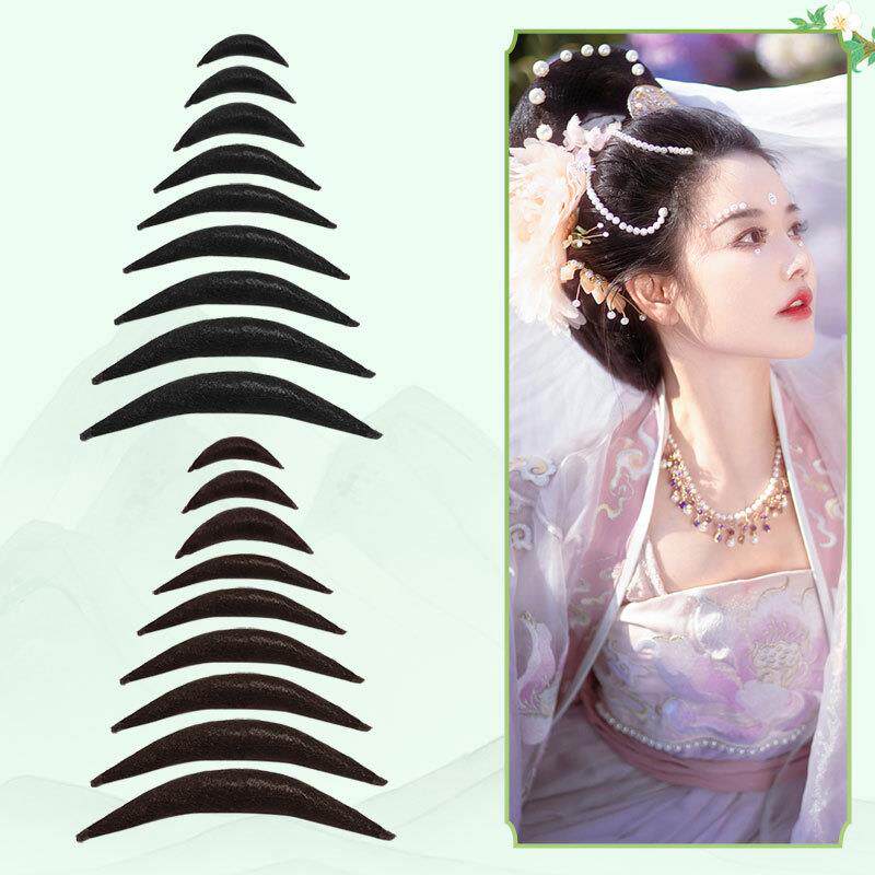 成人儿童仙女古代造型古装假发可弯曲两侧牛角发包发髻垫发棒
