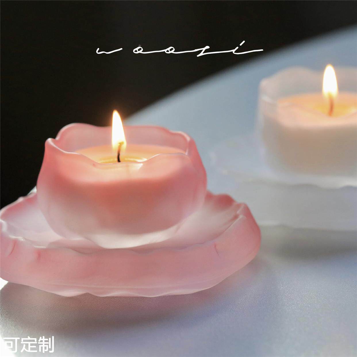 雾暖茶香氛围茶香天然大豆蜡烛植物精油香薰浪漫蜡烛摆件无烟茶蜡