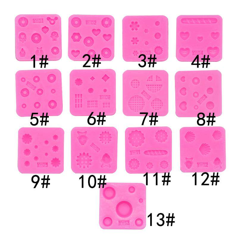 13款甜点甜品爱心巧克力滴胶翻糖迷你可爱硅胶模具装饰巧克力滴胶