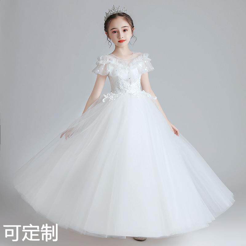 女童公主裙洋气小女孩礼服主持人花童婚礼儿童钢琴演出服2027春季