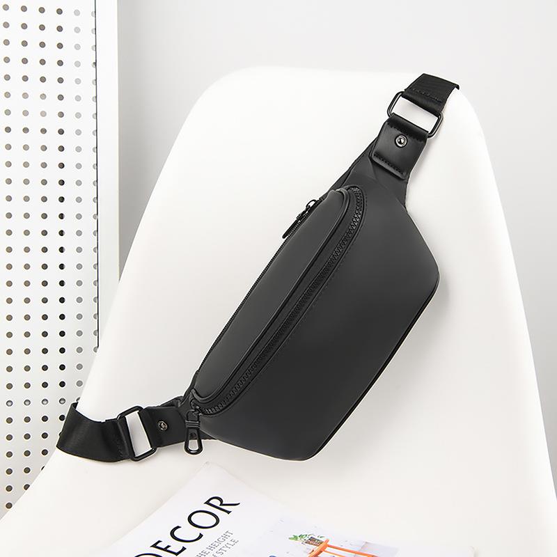 新款腰包单肩斜挎包胸包简约时尚便携式大容量高颜值防泼水皮膜包