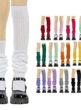 ECIEXI日系二代长筒春季彩色JK袜子 日本魔性泡泡女堆堆袜袜