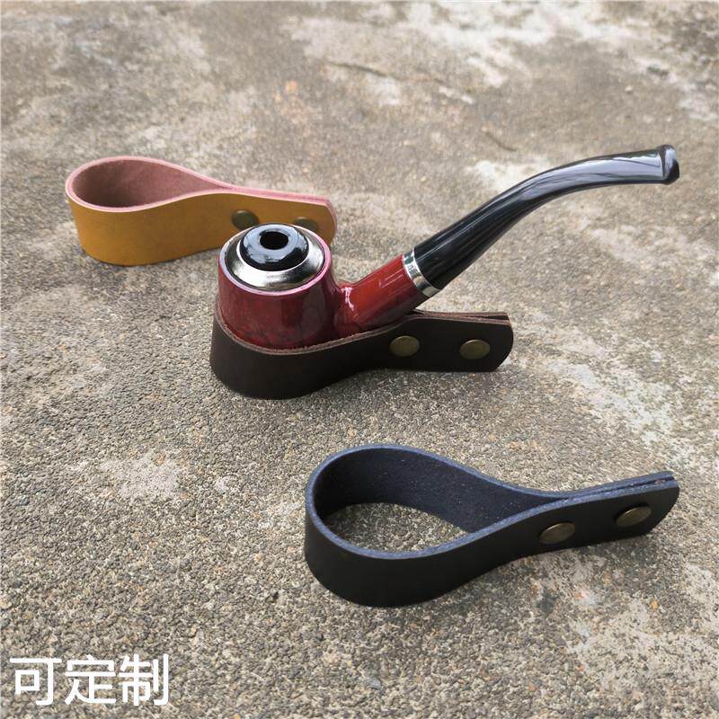 现货父亲节礼物皮质烟斗架 便携烟斗放置架 通用烟斗托架摆件