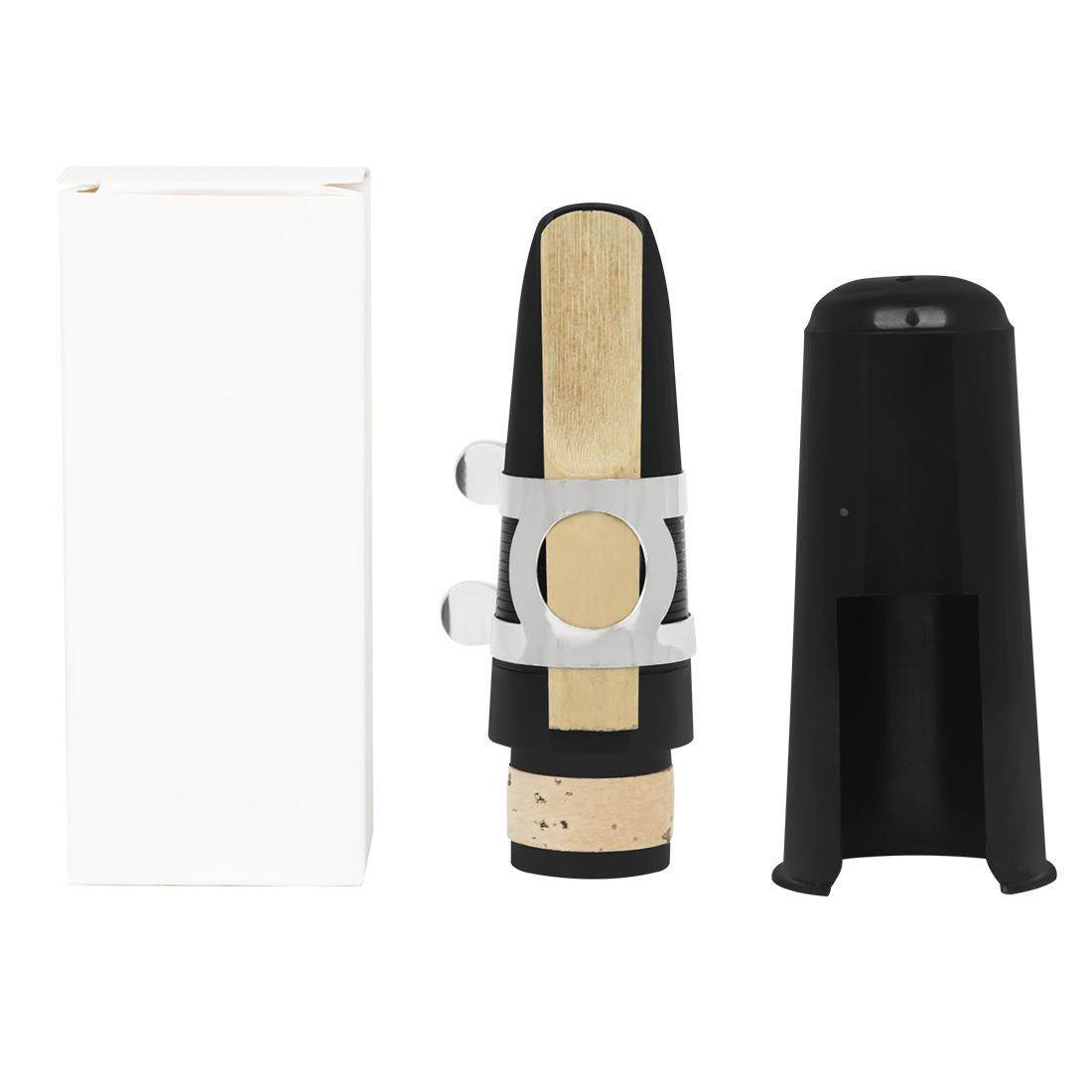 降B调黑管单簧管笛头塑料笛头套装防滑螺纹吹嘴帽子卡子配件