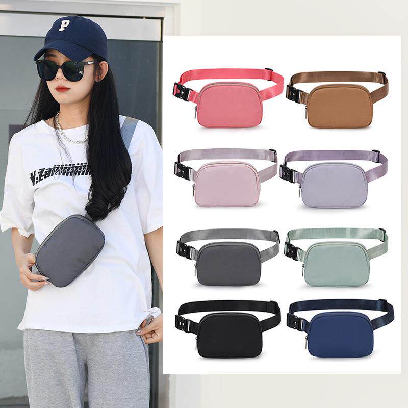 户外运动休闲腰包男跑步健身斜挎包轻便女款瑜伽胸包单肩包