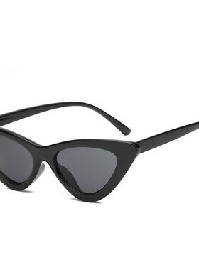 新款欧美复古三角猫眼太阳镜女潮小框墨镜男ins风街拍眼镜S17062