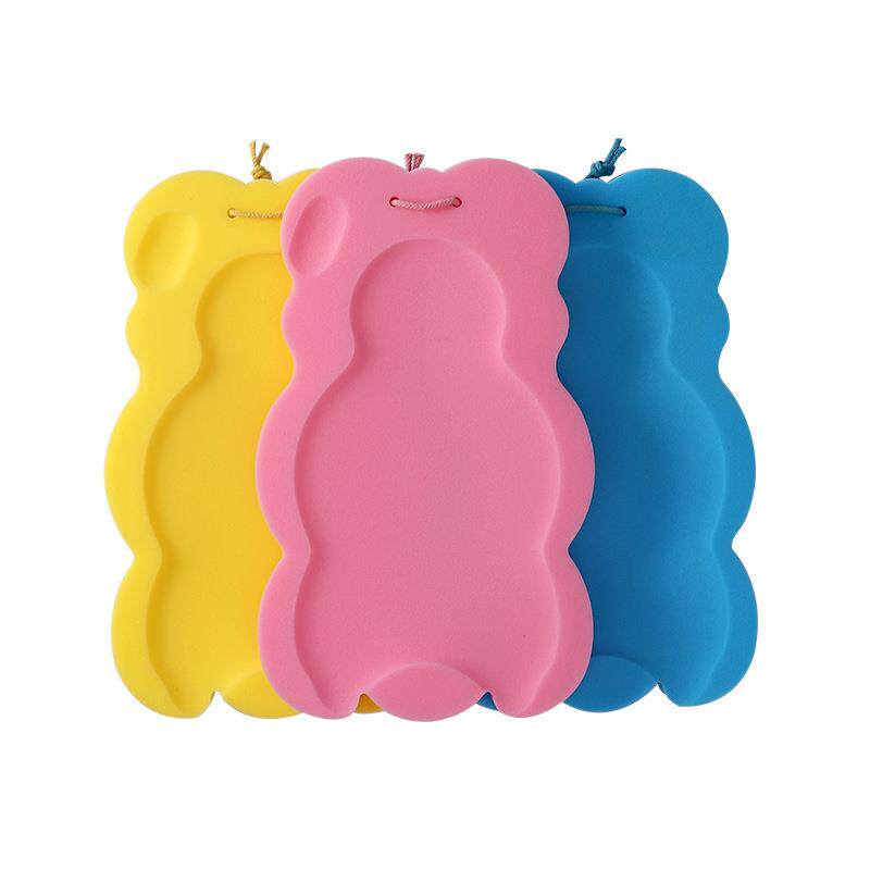 婴儿洗澡海绵垫新生儿童浴网宝宝沐浴盆防滑垫可坐躺通用厂家现货