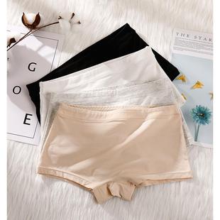 胖mm平脚短裤 大码 胖妹妹四角内裤 女棉中腰款 女 女士平角内裤