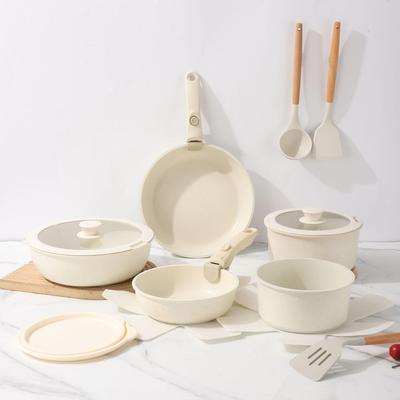 可拆卸手柄锅具套装不粘锅平底锅煎锅卡罗特套装锅pots铝锅电磁炉