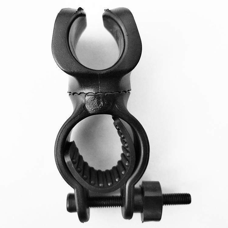 自行车灯架360度旋转固定电筒夹子自行车手电筒u型支架车夹