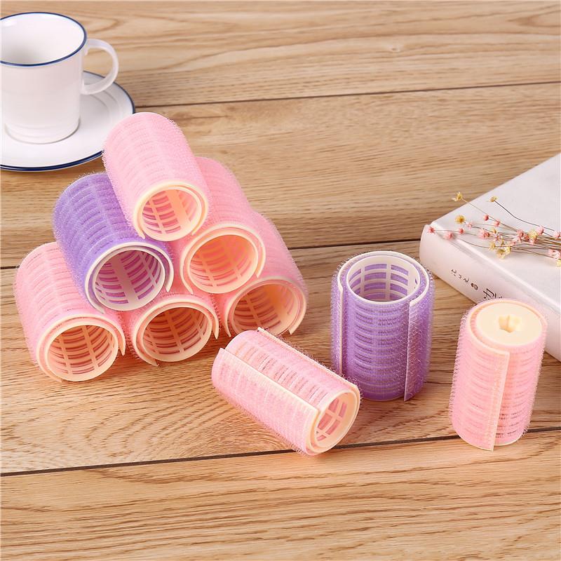 空气刘海神器卷发筒塑料卷发器自粘魔法卷懒人发卷八字刘海子母扣