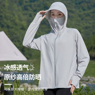 2025新款防晒衣女防紫外线夏季冰丝户外骑车冰感防晒服宽松薄外套