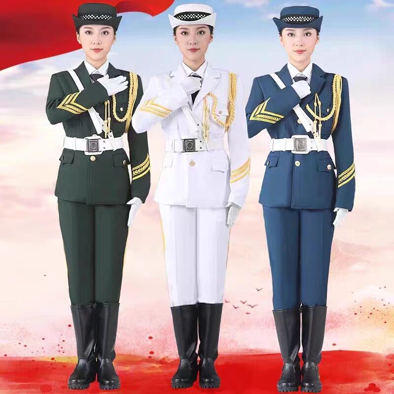 班护旗手仪仗队服装学校衣服升旗仪式礼宾学生乐队升旗手